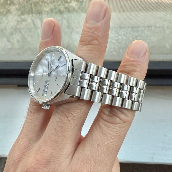 MINT Vintage Longines L7.634.4 COMPLETE SET Admiral 5 Star Automatic Watch 34mm - Picture 6 of 16